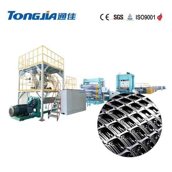 Tongjia Biaxial Stretching Plastic Mesh Geonet Extrusion Machine