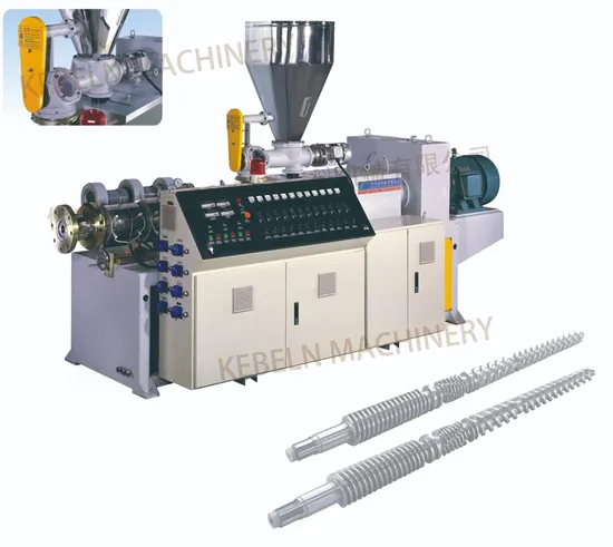 Plastic Sjsz Series Conical Twin Screw PVC Water&Electric&Drainage Pipe Extruder