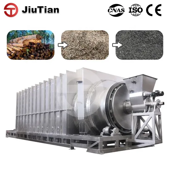 Environmentally Friendly Hazelnut Shell Continuous Rotary Biomass Charcoal Carbonization Pyrolysis Machine