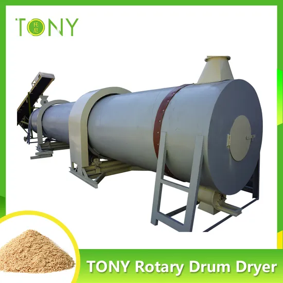 2tph Crops Stalks Paddy Straw Bamboo Chips Wood Chips Rotary Drum Dryer