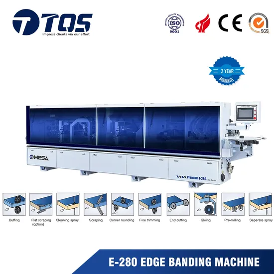 High Speed Automatic Woodworking PVC MDF Furniture Edge Bander Banding Machine