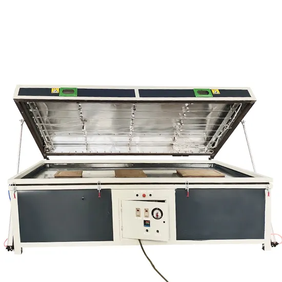 Woodworking Furniture Kitchen Cabinet MDF Door Wood Veneer High Glossy Thermal Forming Heating PVC Film PVC Foil Laminating Vacuum Membrane Press Machine