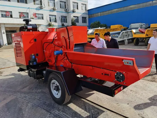 Movable Wood Chipper with Feed in Chain Conveyor and 120HP/160HP Diesel Engine