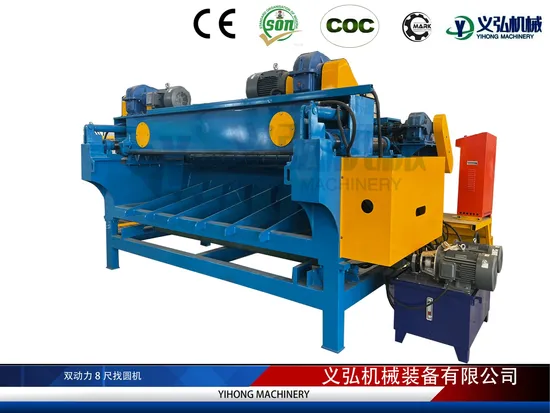 8FT Hydraulic Wood Log Debarker Rounder Debarking Machine for Peeling Logs