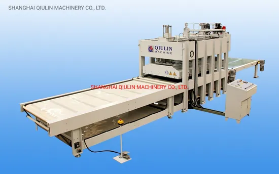 Woodworking Machine 200t Width Way Loading and Unloading Hot Press