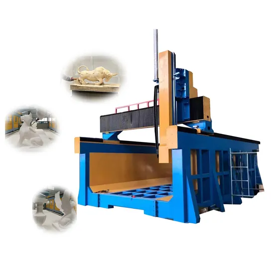 Dames 2000mmx6000mm Mould Model 4 Axis 5 Axis CNC Router Cutting Engraving Milling Machine with Swing Head 360 Degree for Foam Wood Car Yacht Boat Mold Making