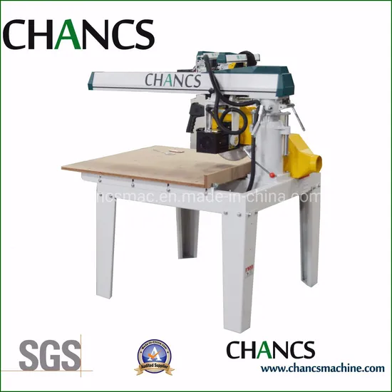 China Woodworking Cutting Radial Arm Saw with 600mm, 800mm, 900mm Wide Working