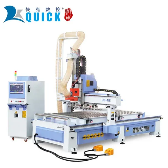 Quick Ue 1224 Efficient Wood Cabinets Atc CNC Router with Powerful Spindle