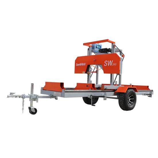 with Trailer Sawmill Diesel Portable Horizontal Band Saw Mill Portable Sawmill