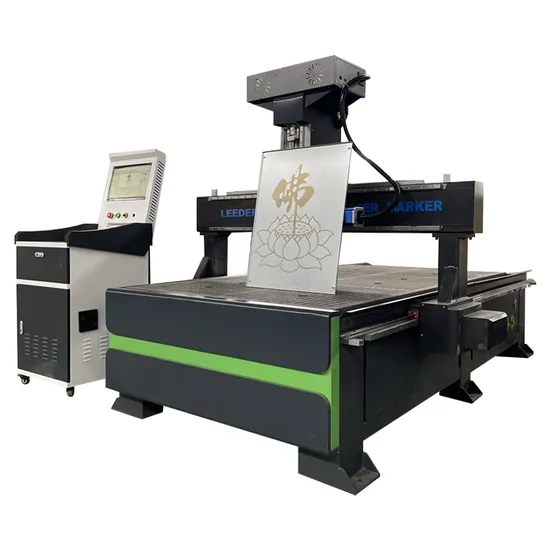 Big Format Fiber Laser Marker Markingmachine 50W 100W 200W for Mirror Sandblasting Coating