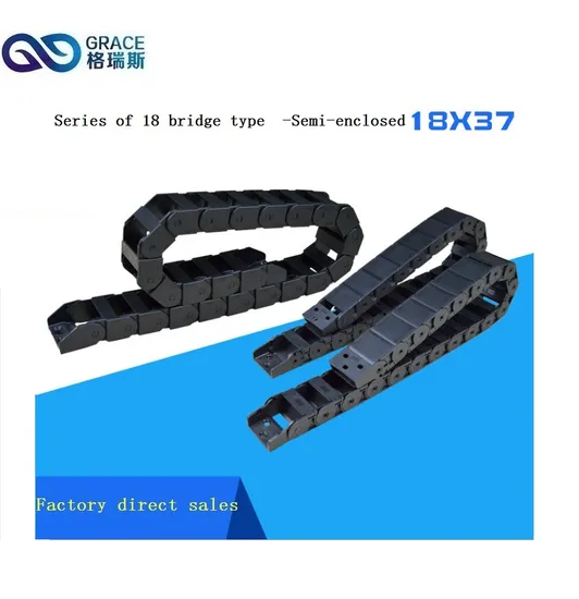 18mm X 25mm Black Plastic Cable Wire Carrier for Lathe Machine