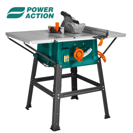 Power Action 2200W Electric Portable Small Sliding Table Saw for Woodworking