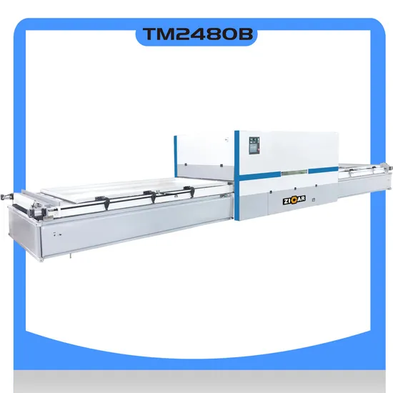 ZICAR Automatic Pvc Vacuum Press Membrane Wood Laminating Machine For Door Cabinet Kitchen