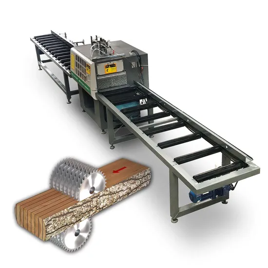 Multi Blade Rip Saw Industrial Timber Solid Wood Cutting Saw