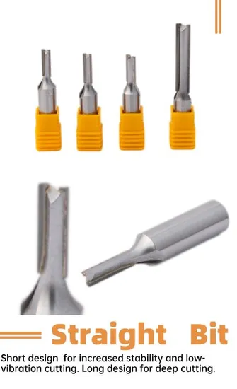 Tct Bit for Straight Cutting, Shank Tool with Two Edges