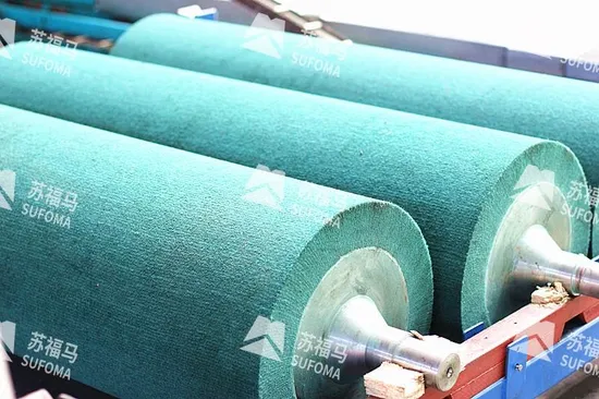 MDF / HDF / OSB / Particle Board / Plywood Board Sanding Polishing Machine Sander Spare Part Polishing Drum Roller