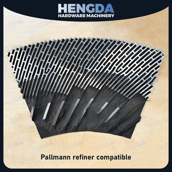 Energy Saving Refiner Plate Defibrator Segment Fillings for MDF HDF Panels