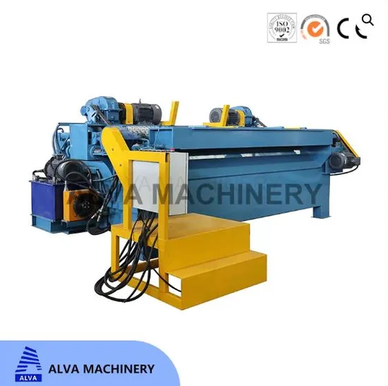China Alva Machine 8FT Heavy Duty Hydraulic Log Rounding Debarker Machine