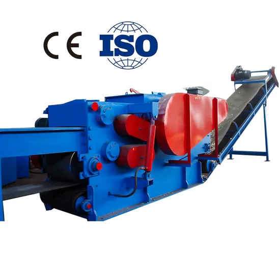 Heavy Duty Wood Chipper Shredder Powered by Diesel Engine or Electric Motor