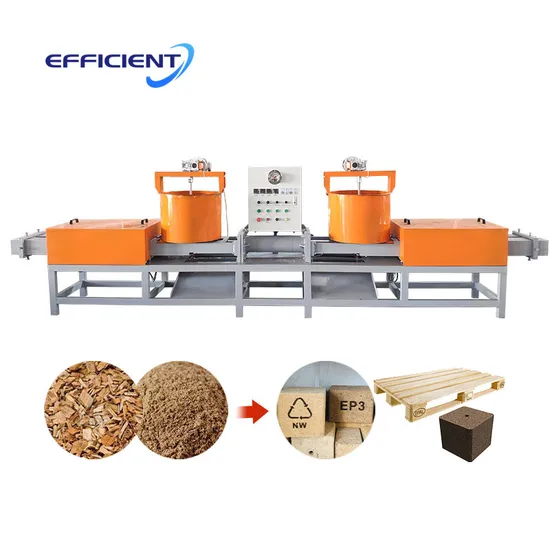 Wood Block Mold Machine Recycling Wood Sawdust Block Making Machine for Pallets