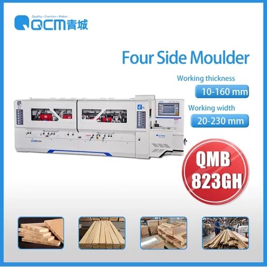 QCM QMB823GH Wood Four Side Moulder Machine 4 Side Planer And Moulder