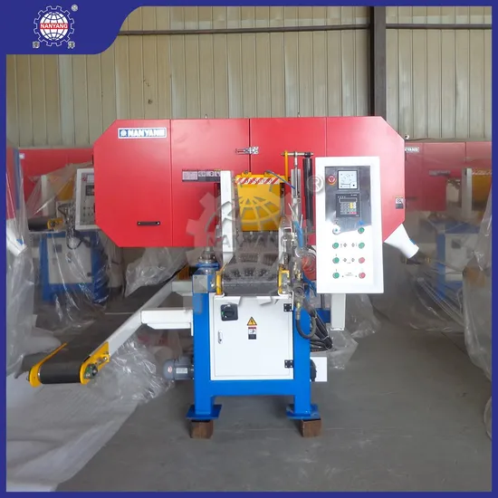 Nanyang Mj357ax250 Hydraulic Sawmill China Manufacturing 205 X 200mm Sawing Diameter Portable Horizontal Rotary Table Band Saw