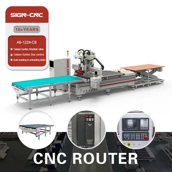 High Speed Automatic Loading and Unloading Table 1325 Atc CNC Router Wood Carving Cutting Woodworking