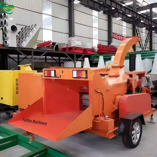 High Capacity Diesel Wood Crusher 15 Tonn Per Hour Wood Crusher Machine for Sawdust Powder Wood Shredder