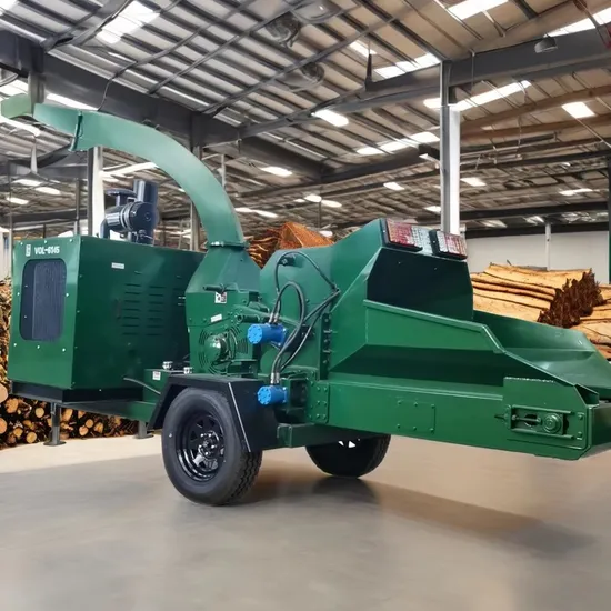 Landscaping Mobile Tree Shredder 118HP Four Cylinder Wood Chipper Machine Diesel Hydraulic Wood Crusher