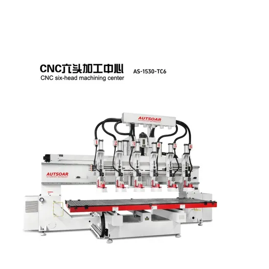 Factory Six Head Machining Center CNC Wood Carving Machine, Used for Wooden Furniture