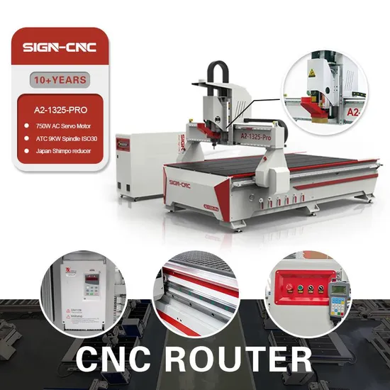 Sign 1300X2500mm Woodworking 1325 Advertising Wood CNC Router for Furniture Marking