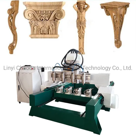 CNC Woodrouter 4 Axis Wood Furniture Legs Carving CNC Router