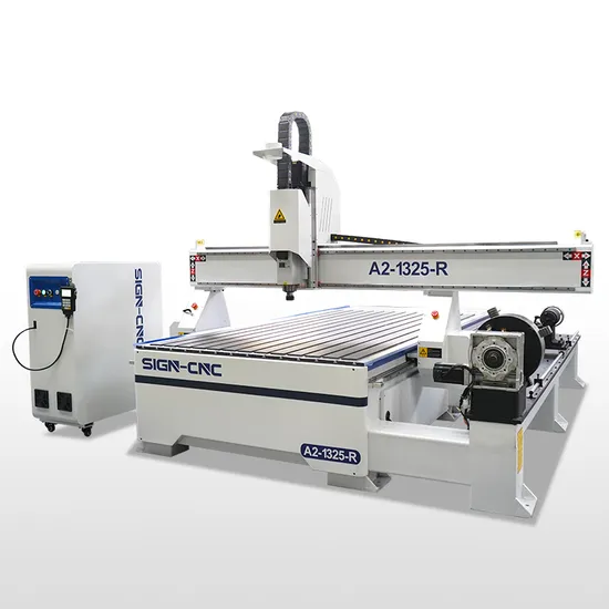 Rotary 1325 DSP A18 Control System 4 Axis CNC Router Wood Engraving Machine with Vacuum Table