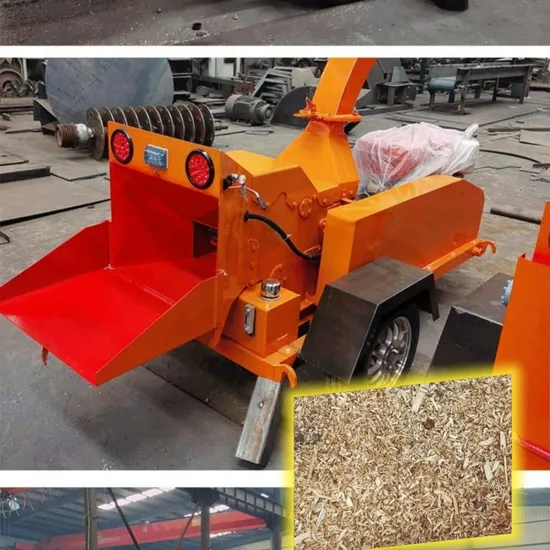 Big Capacity 102HP Portable Diesel Wood Chipper Machine Hydraulic Feeding Saw Dust Making Machine Mobile Wood Crusher