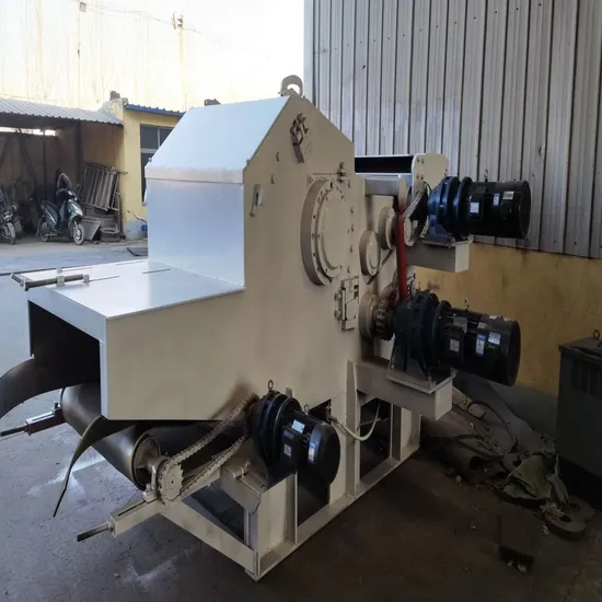 Mobile Tree Shredder Diesel Pallet Crusher Industrial Log Grinder Wood Drum Chipper