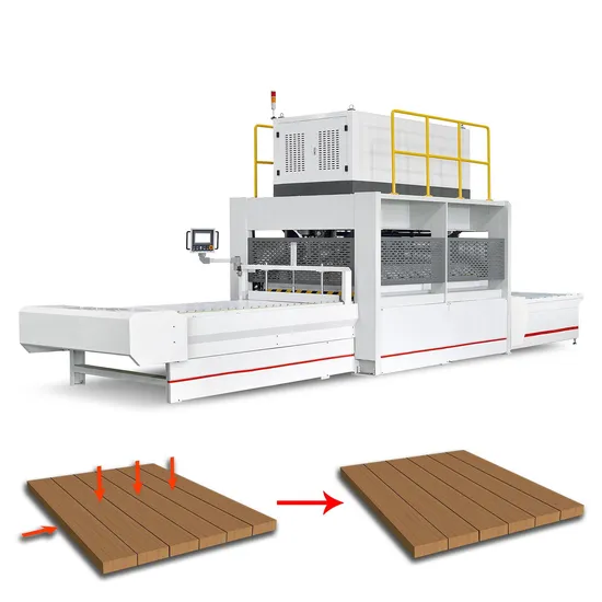 High Frequency Edge Gluer for Cabinet Production Line with Hydraulic Press