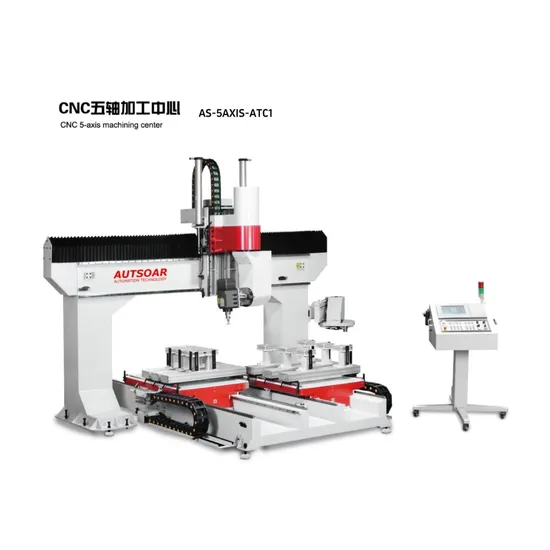 High End Customized as-5axis-Atc1 Five Axis CNC Furniture Wood Carving Machine