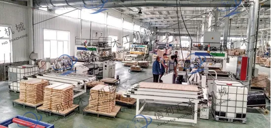 Fully Automatic Plywood Machine High-Frequency Heating, Two-Dimensional Pressure, Used for Splicing, Wood Strip Edge Sealing, Automatic Wood Board Machine