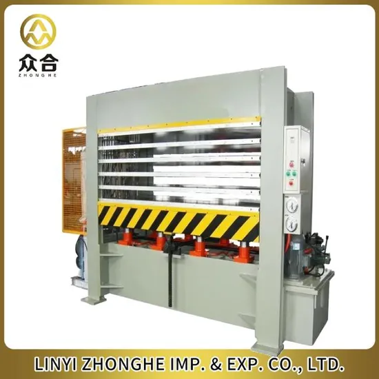 High Output Door Skin Laminating Hot Press Machinery
