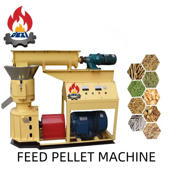 22kw Gress Straw Ground Corn Straw Flat Die Feed Pellet Machine