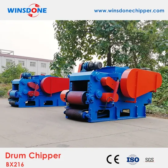 Bx216 Bamboo Chipper 10-15 M³ /H Drum Wood Chipper