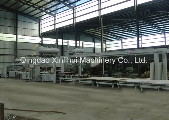 MDF/Plywood/Particle Board Short Cycle Melamine Lamination Hot Press Production Line/ Lamination Hot Press in Double Sides/ Woodworking Melamine Lamination Pres