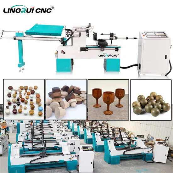 High Efficiency Small Size Automatic Feeding CNC Wood Lathe CNC Wood Turning Milling Machine
