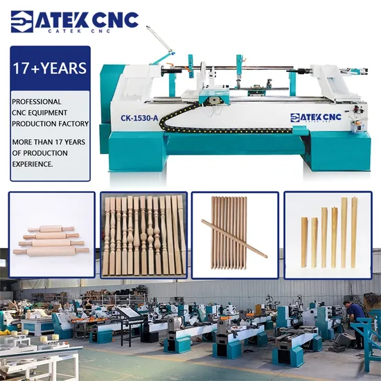 Automatic Feeding High Precision CNC Wood Lathe Wood Turning Lathe
