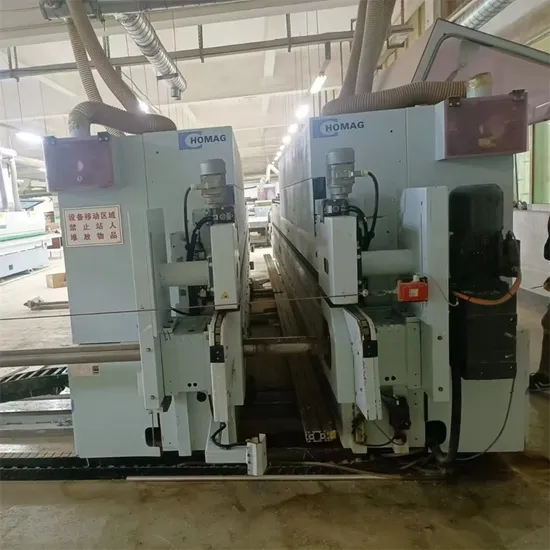 Edge Bander Banding Machine for Panel Production Line Second Hand Homag (Germany) Automatic Double-End Edge Banding Machine
