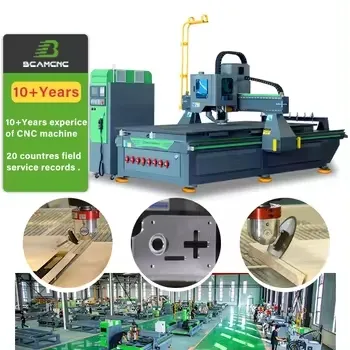 Professional Wood Furniture Making Atc CNC Router Machine 4*8FT 9kw Spindle CNC Router Atc with Auto Loading System
