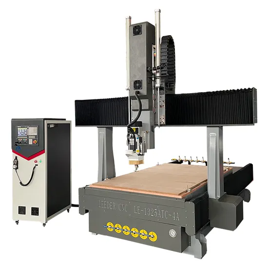 3D Wood Carving CNC Router 1325 Atc Cabinet Furniture Door Engraving Hinge Drilling Machine