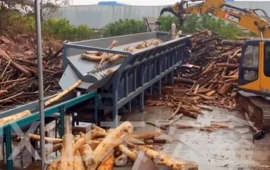 Wood Log Skin Remove Machine with 55kw Motor
