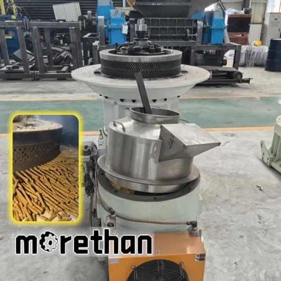 Wood Pellet Machine High-Efficiency 1000-5000kg/H 380V Flat Die Rice Peanut Coconut Husk Straw Grass Stalk Shaving Fuel Pellet Machine Pelletizer