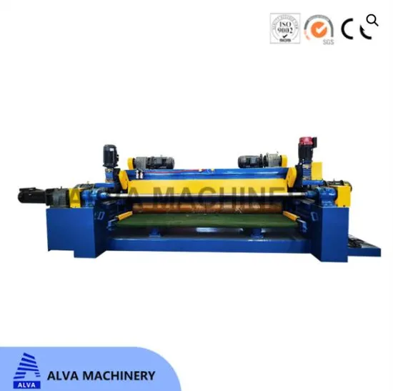 China Alva Woodworking Machinery Industry High-Speed 8FT Rotary Cutting Machine /Veneer Peeling Machine Has High Work Efficiency